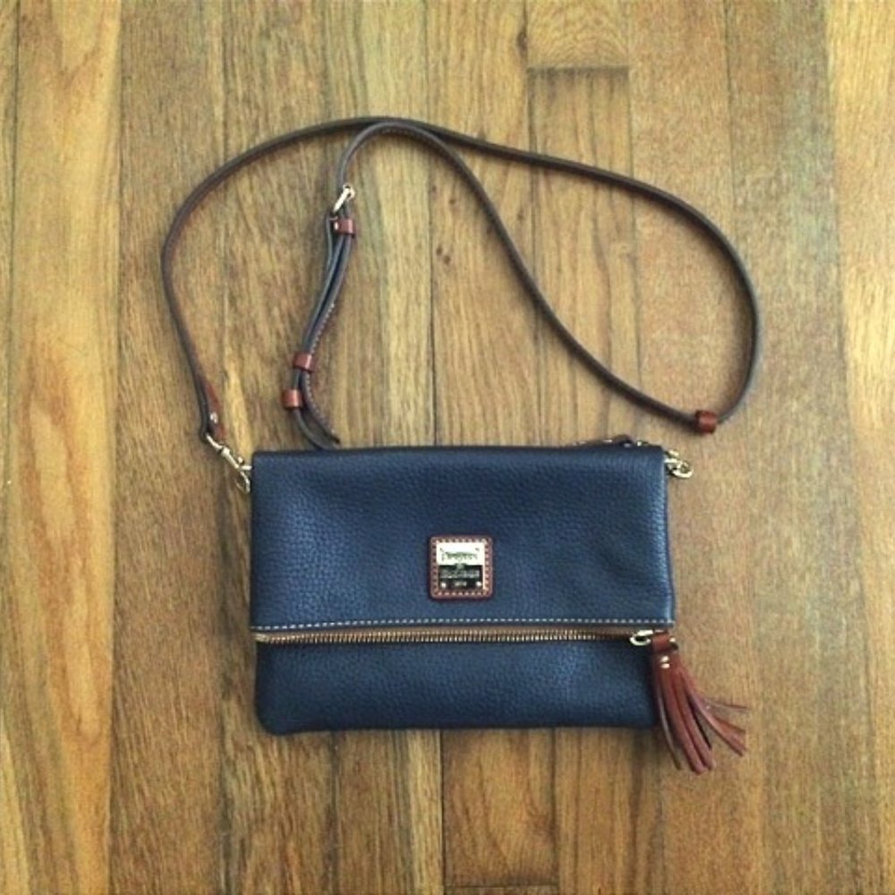 Dooney & Bourke Pebble Leather Foldover Crossbody